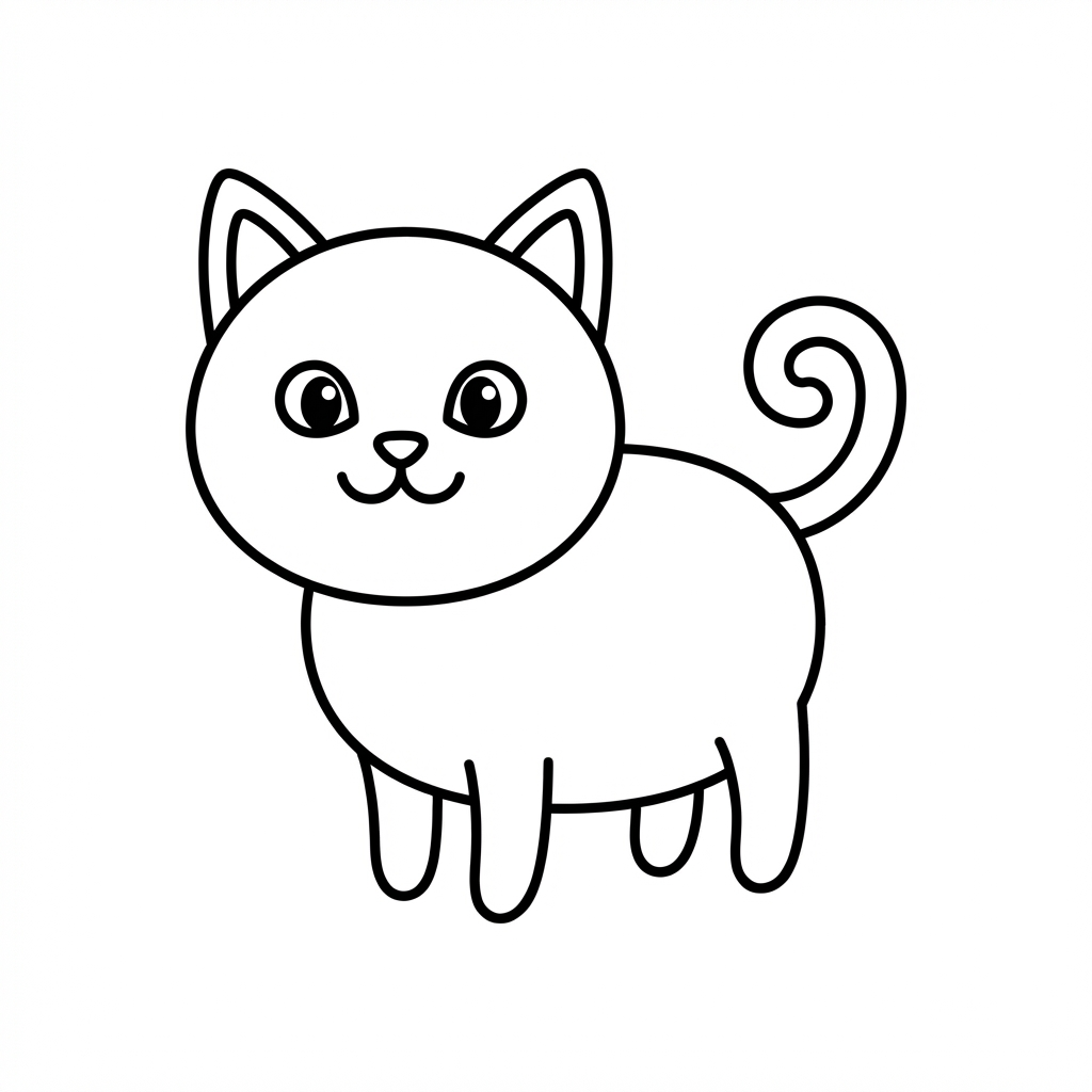 Cat drawing preview