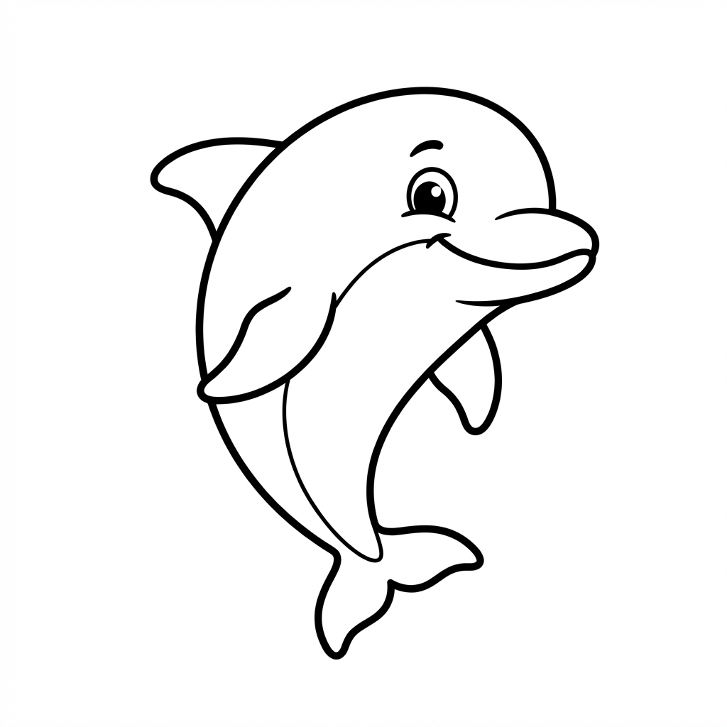 Dolphin drawing preview
