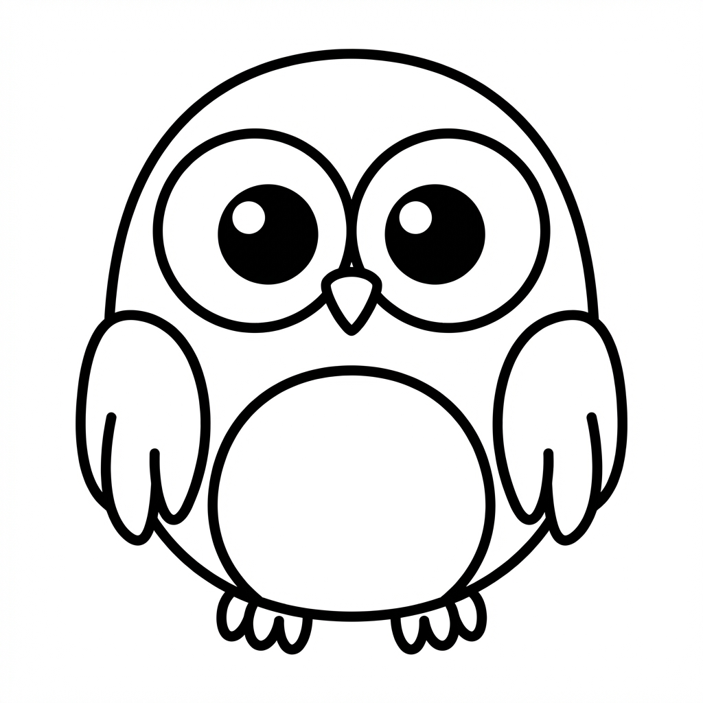 Owl drawing preview